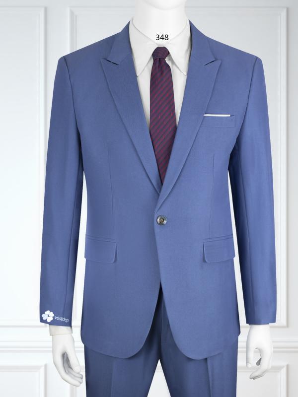348 Bộ Vest màu xanh sáng 1 nút #0